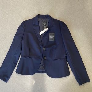 J.crew Navy Suit Jacket Petite